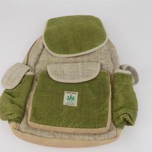 Pure Hemp Brand Backpack 4 Pocket Laptop Pocket